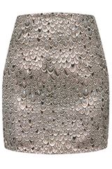 Topshop Bird Skin Skirt