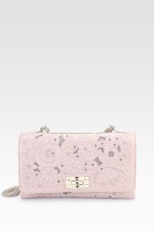 Valentino Leather Lace Crossbody Bag - Lyst