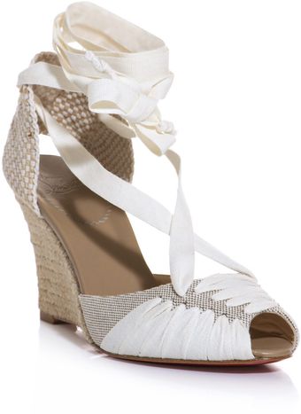 Christian Louboutin Cortico 85mm Espadrille Wedge Sandals - Lyst