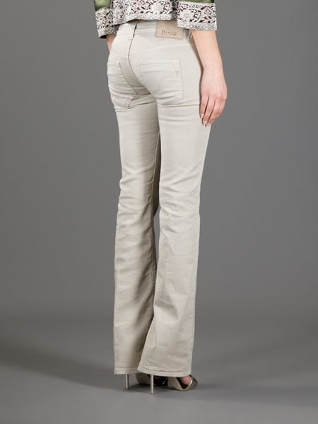 Dondup Bootcut Jean in Beige | Lyst