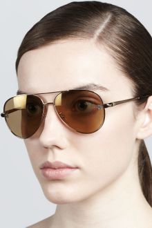 Givenchy Shiny Aviator Sunglasses - Lyst