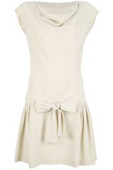 Moschino Drop Waist Silk Dress