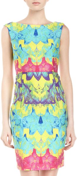 Muse V-Back Floral Sheath Dress - Lyst