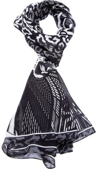 Roberto Cavalli Animal Scarf - Lyst