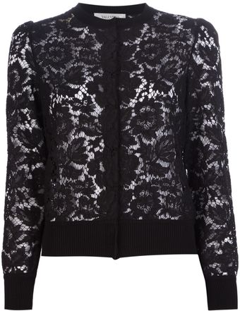 Valentino Lace Cardigan - Lyst