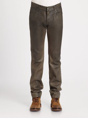 7 For All Mankind Slimmy Straight Leg Twill Jeans - Lyst