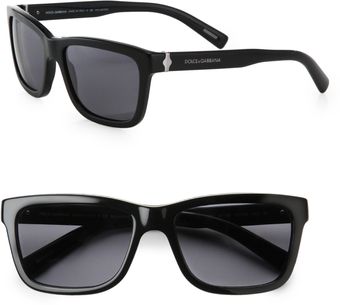 Dolce & Gabbana Plastic Flattop Wayfarers - Lyst