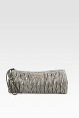 Miu Miu Matelasse Lux Wristlet Bag