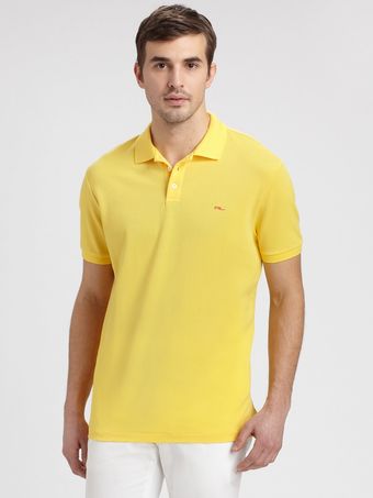 Ralph Lauren Black Label Solid Mesh Knit Polo - Lyst