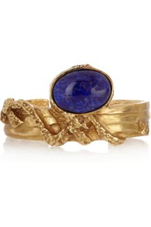 Yves Saint Laurent Arty Goldplated Glass Cuff - Lyst