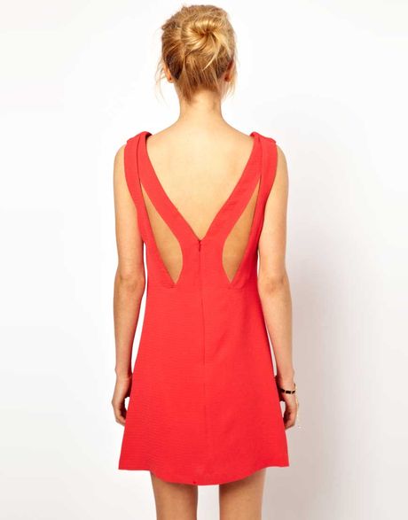 asos-collection-red-asos-deep-plunge-shift-dress-product-2-8108813 ...