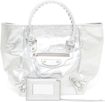 Balenciaga Sunday Metallic Leather Bag - Lyst