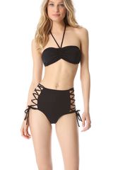 Mara Hoffman Solid Halter Bikini Top