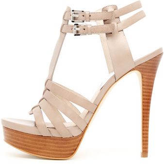 Michael Kors Georgie Tstrap Platform Sandal - Lyst