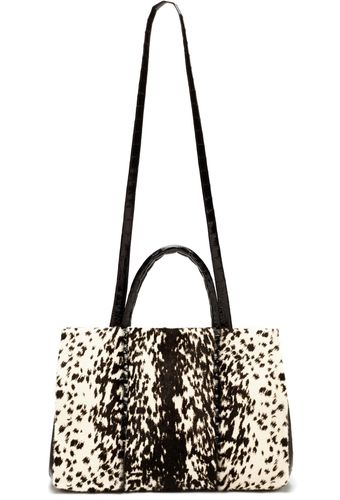 Nancy Gonzalez Snow Leopard Double Handle Tote - Lyst