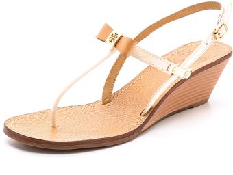 Tory Burch Kailey Wedge Thong Sandals - Lyst