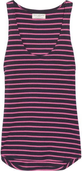 Chinti And Parker Striped Organic Cotton Vest - Lyst