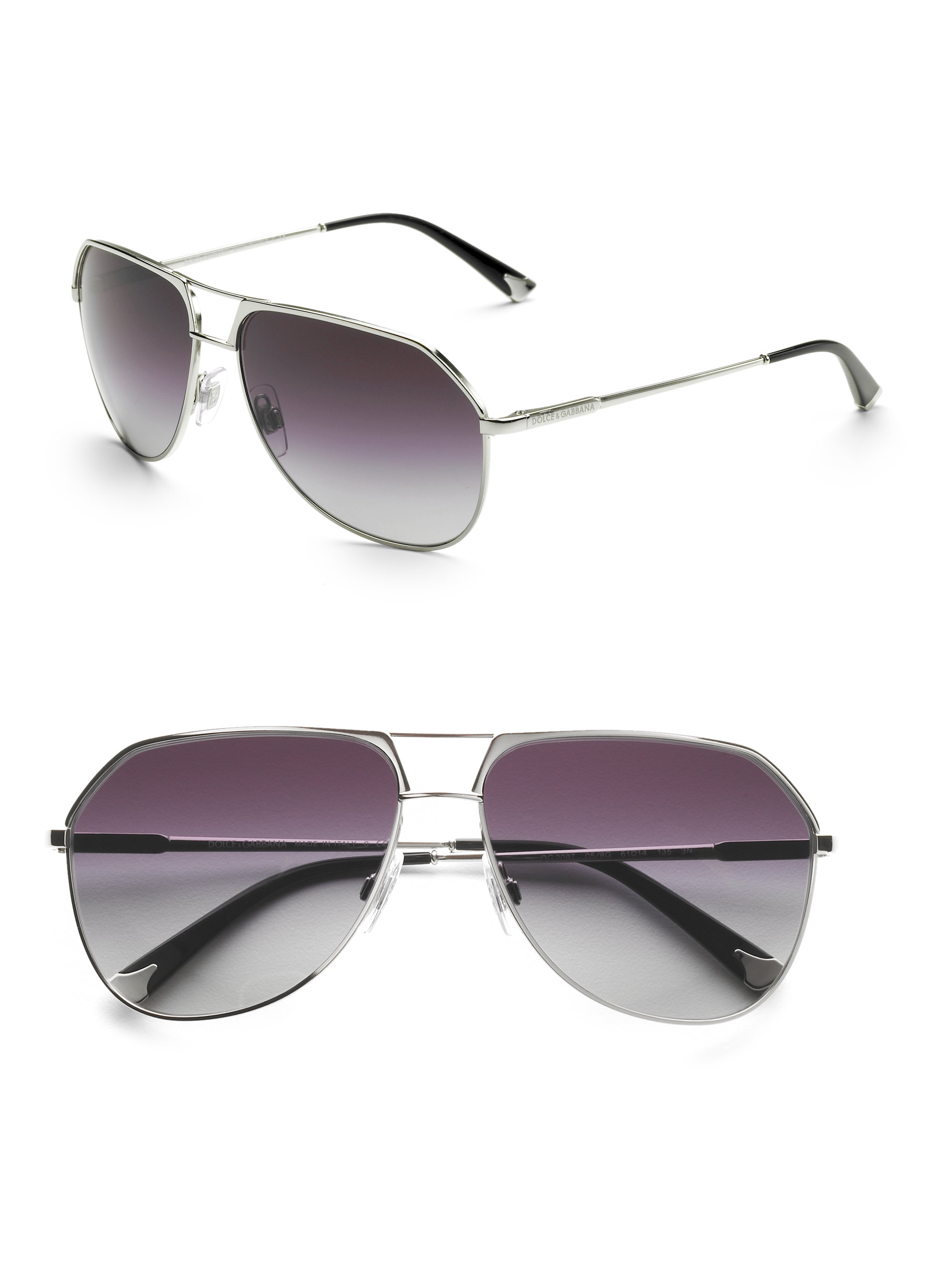 Dolce & Gabbana Metal Aviator Sunglasses in Gold for Men Lyst