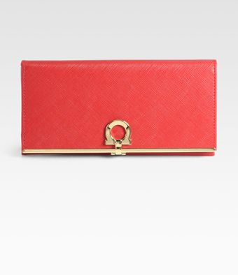 Ferragamo Gancini Icona Continental Wallet - Lyst