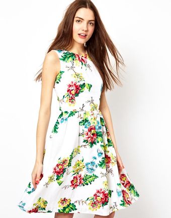 French Connection Gwendoline Flower Dress - Lyst