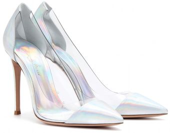 Gianvito Rossi Transparent Metallic Pumps - Lyst