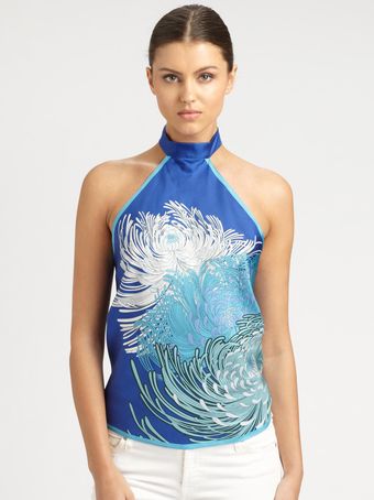 Gucci Silk Scarf Top - Lyst