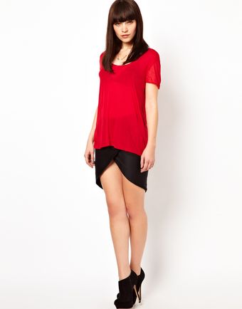 Improvd Asymmetric Draped Skirt - Lyst