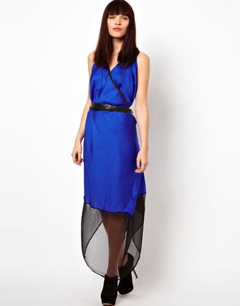 Improvd Solange Draped Wrap Dress - Lyst