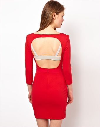 Markus Lupfer Backless Bra Dress - Lyst