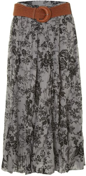 Samya Belted Skirt - Lyst