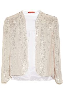 Alice + Olivia Wheeler Sequined Silk Organza Jacket - Lyst