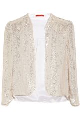 Alice + Olivia Wheeler Sequined Silk Organza Jacket