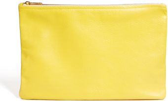American Apparel Leather Clutch Bag - Lyst