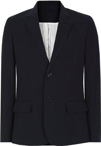 A.P.C. Navy Single Breasted Blazer - Lyst