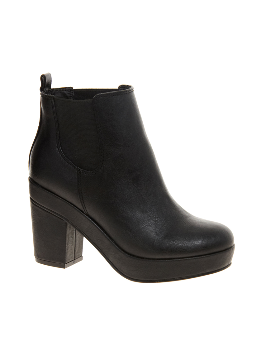 Asos Atlanta Chelsea Ankle Boots in Black | Lyst