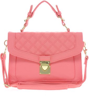 Asos Top Handle Bag with Quilted Flap - Lyst