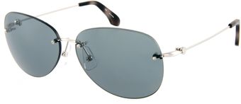 Calvin Klein Ck Aviator Sunglasses - Lyst