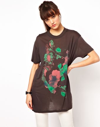 Cheap Monday Printed Tshirt Mini Dress - Lyst