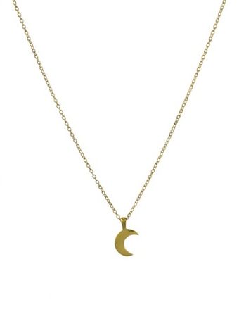 Gorjana Crescent Moon Charm Necklace - Lyst
