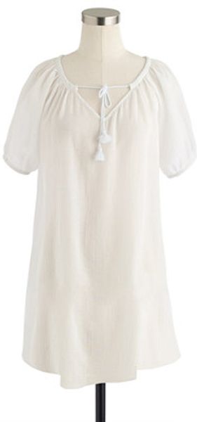 J.Crew Whisper Gauze Peasant Tunic - Lyst