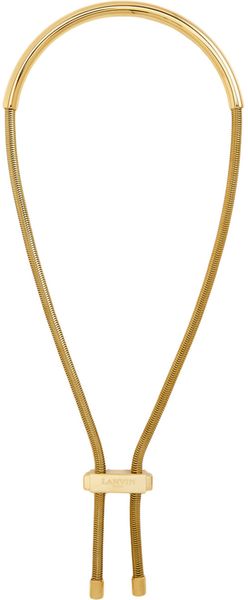 Lanvin Gold Ariane Tube Collar - Lyst