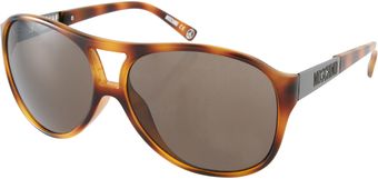 Moschino Aviator Logo Arm Sunglasses - Lyst