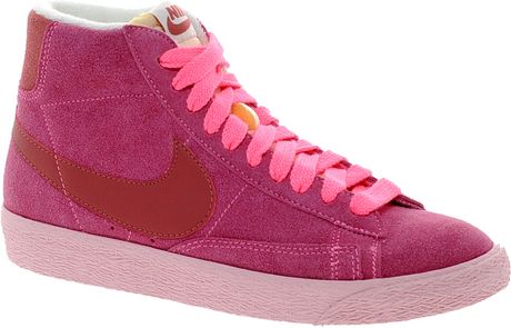 nike blazers high top pink