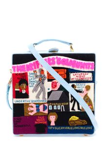 Olympia Le-Tan The Drifters Embroidered Felt Box Clutch - Lyst