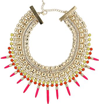 Topshop Bright Multi Stud Stick Collar - Lyst