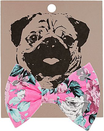 Topshop Floral Neon Multi Clip Bow - Lyst