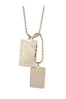 Vivienne Westwood Let It Rock Army Tags Pendant - Lyst