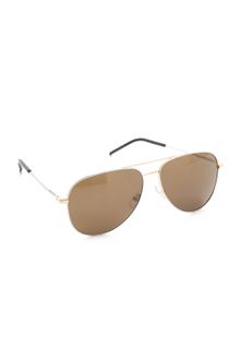 Yves Saint Laurent Classic Metal Aviator Sunglasses - Lyst