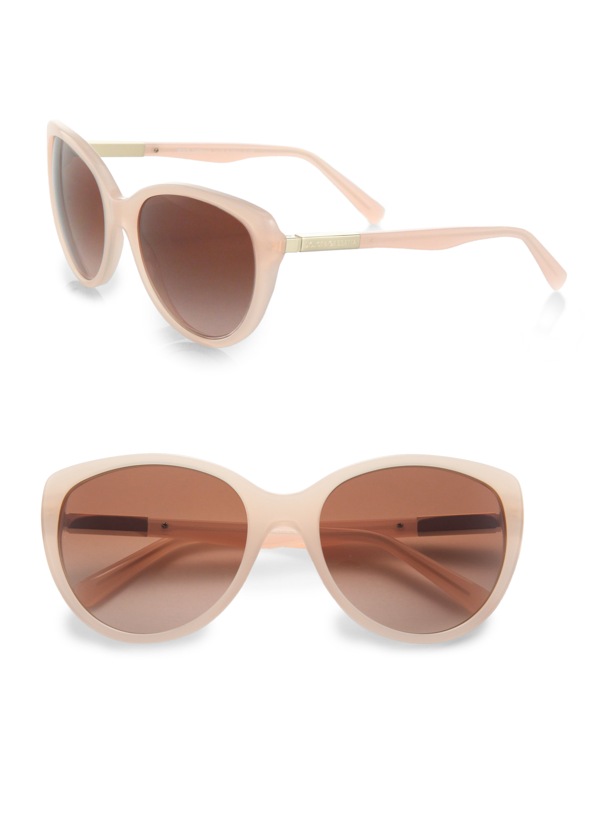 Dolce & Gabbana Retro Acetate Catseye Sunglasses in Pink (sky blue) Lyst