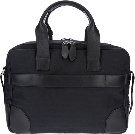 armani leather holdall